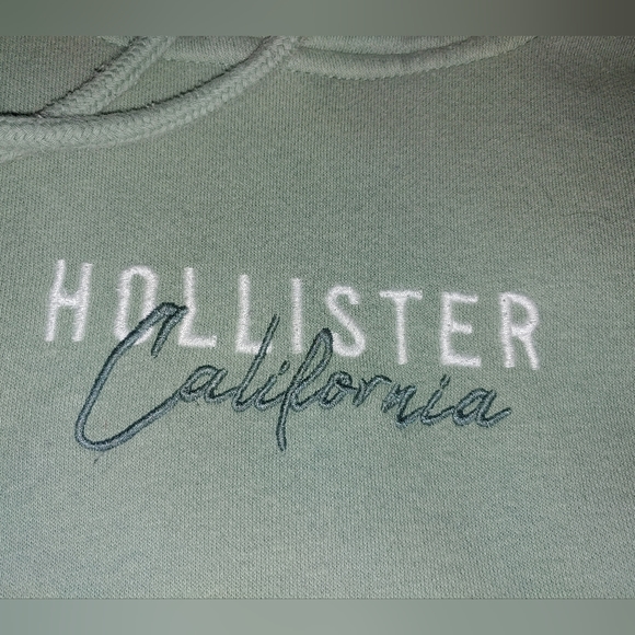 Hollister Sage Green Hoodie, Small - Picture 6 of 9